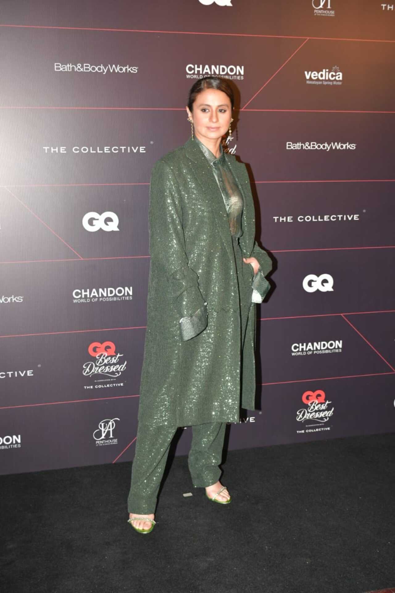 Rasika Dugal posed for the paparazzi on the red carpet
